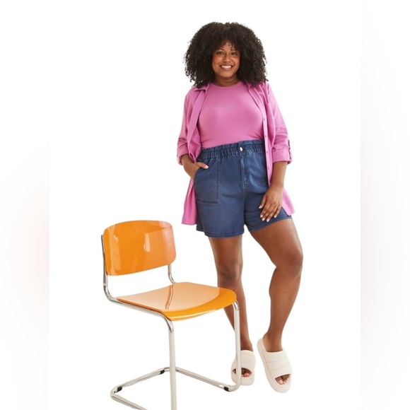 NWOT, Penningtons, 1948 Fit, Stretch Denim Short, Plus Size 3X, Blue - Picture 4 of 9